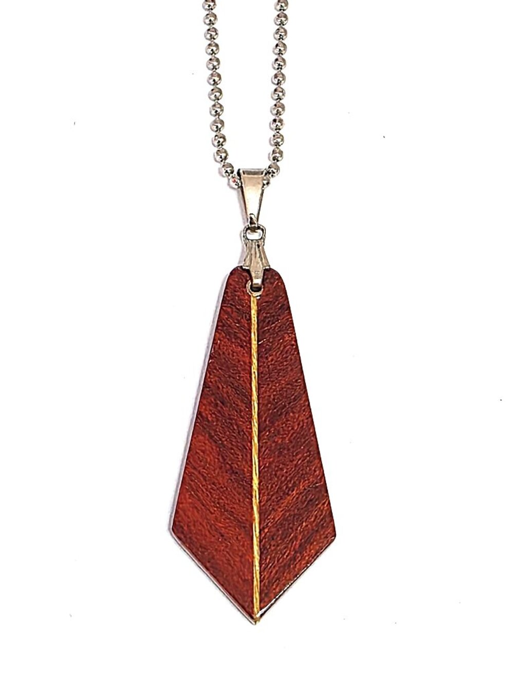 Bloodwood pendant necklace